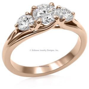 Small Earrings In Gold with Diamond 1